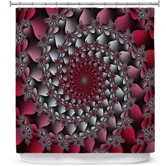 Shower Curtains 70" x 73" from DiaNoche Designs by Christy Leigh - Petal Of Rose