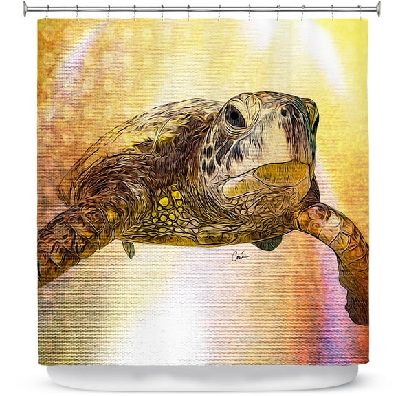 Shower Curtains 70" x 73" from DiaNoche Designs by Corina Bakke - Sea Turtle 4