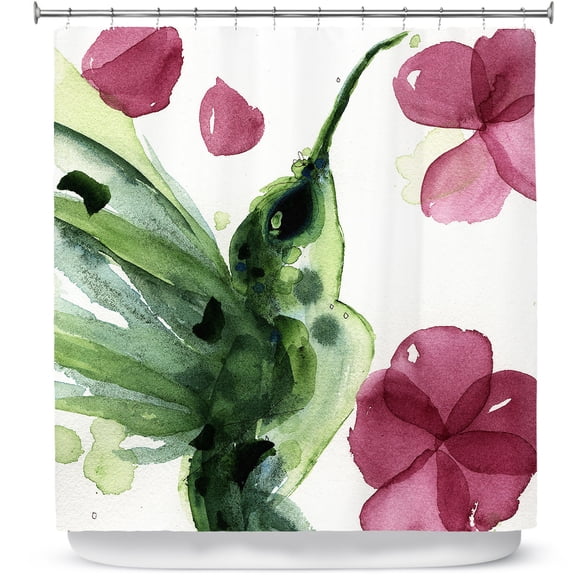 Shower Curtains 70" x 73" from DiaNoche Designs by Dawn Derman - Summer Garden I
