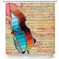 thumbnail image 1 of Shower Curtains 70" x 73" from DiaNoche Designs by Dora Ficher - Strings, 1 of 1