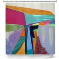 thumbnail image 1 of Shower Curtains 70" x 73" from DiaNoche Designs by Jennifer Baird - Deep Time 5, 1 of 1