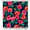thumbnail image 1 of Shower Curtains 70" x 73" from DiaNoche Designs by Jill O Connor - Rose Garden, 1 of 1