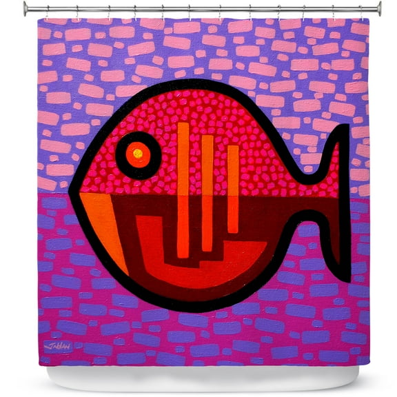 Shower Curtains 70" x 73" from DiaNoche Designs by John Nolan - Pisces 2