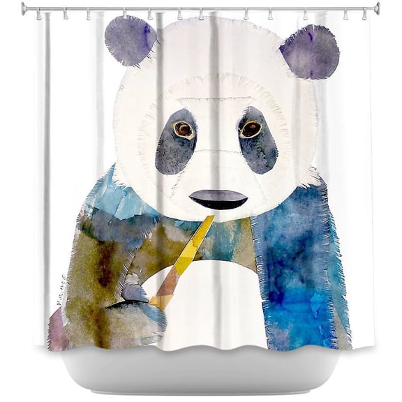 Shower Curtains 70" x 73" from DiaNoche Designs by John Nolan - Sunlit Poppies