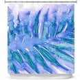 thumbnail image 1 of Shower Curtains 70" x 73" from DiaNoche Designs by Julia Di Sano - Paradise Palm Periwinkle, 1 of 1
