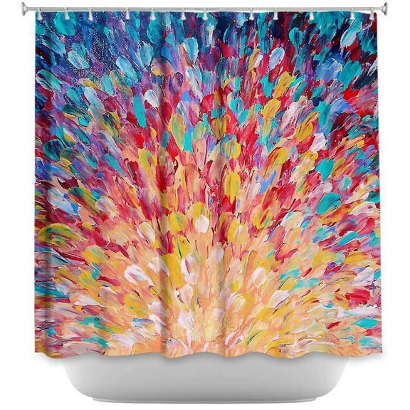 Shower Curtains 70" x 73" from DiaNoche Designs by Julia Di Sano - Splash I