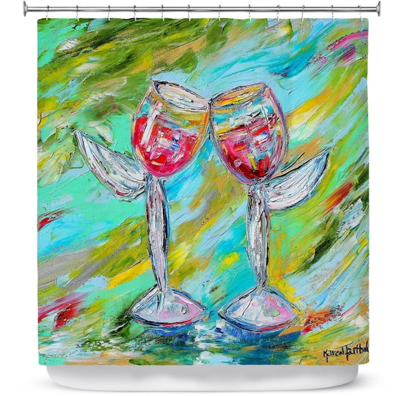 Shower Curtains 70" x 73" from DiaNoche Designs by Karen Tarlton - Angel Glasses