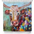 thumbnail image 1 of Shower Curtains 70" x 73" from DiaNoche Designs by Karen Tarlton - Longhorn, 1 of 1