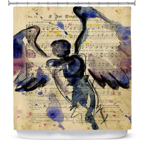 Shower Curtains 70" x 73" from DiaNoche Designs by Kathy Stanion - Calling All Angels XLVII