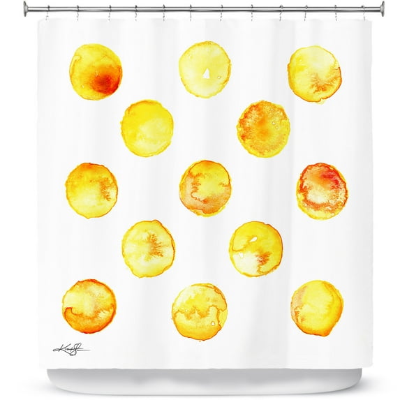Shower Curtains 70" x 73" from DiaNoche Designs by Kathy Stanion - Circle Joy 6