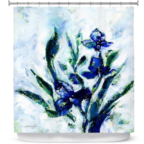 Shower Curtains 70" x 73" from DiaNoche Designs by Kathy Stanion - Iris