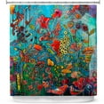 thumbnail image 1 of Shower Curtains 70" x 73" from DiaNoche Designs by Kim Ellery - Eye See You, 1 of 1