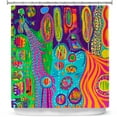 thumbnail image 1 of Shower Curtains 70" x 73" from DiaNoche Designs by Michele Fauss - The Creatures of Lollipop Land, 1 of 1