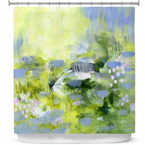 Shower Curtains 70" x 73" from DiaNoche Designs by Rina Patel Art - Lavender Mist