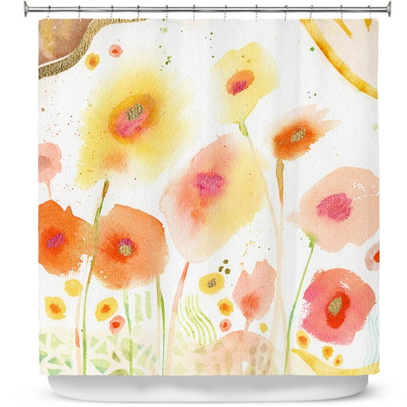Shower Curtains 70" x 73" from DiaNoche Designs by Sheila Golden - Garden 1