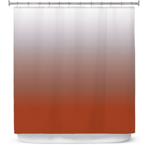 Shower Curtains 70" x 73" from DiaNoche Designs by Susie Kunzelman - Ombre Potters Clay