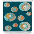 thumbnail image 1 of Shower Curtains 70" x 73" from DiaNoche Designs by Valerie Lorimer - Circles MCM II, 1 of 1