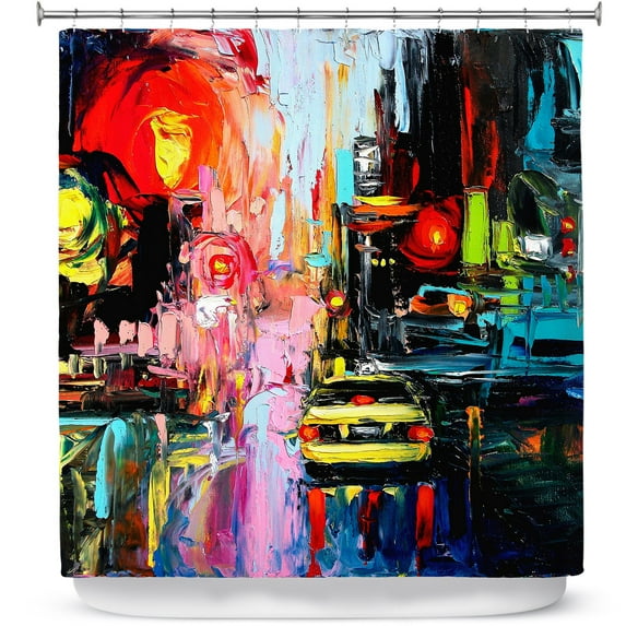 Shower Curtains 70" x 84" from DiaNoche Designs by Aja Ann - Faces of the City cxvi