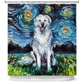 thumbnail image 1 of Shower Curtains 70" x 84" from DiaNoche Designs by Aja Ann - Great Pyrenese Dog, 1 of 1