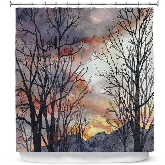 Shower Curtains 70" x 84" from DiaNoche Designs by Anne Gifford - Winter Watch