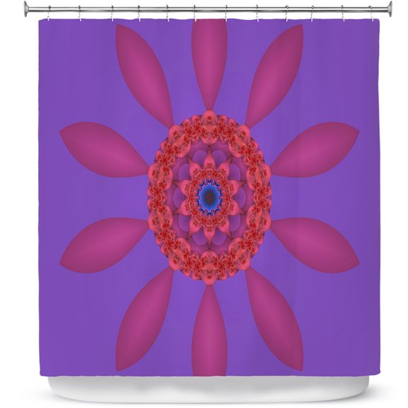 Shower Curtains 70" x 84" from DiaNoche Designs by Christy Leigh - Divine Flower