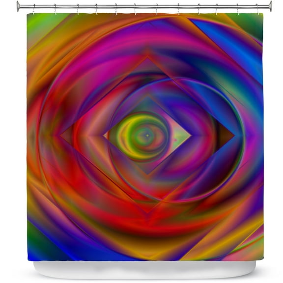 Shower Curtains 70" x 84" from DiaNoche Designs by Christy Leigh - Geometric Coloration