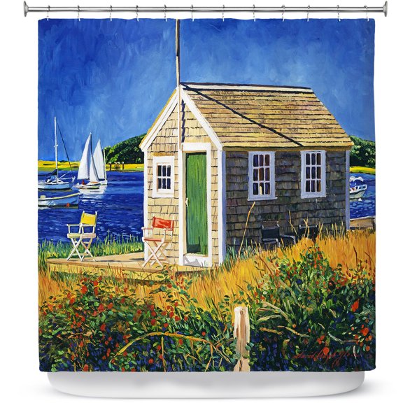 Shower Curtains 70" x 84" from DiaNoche Designs by David Lloyd Glover - Cape Cod Boat House