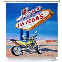 Shower Curtains 70" x 84" from DiaNoche Designs by David Lloyd Glover - Easy Rider Las Vegas