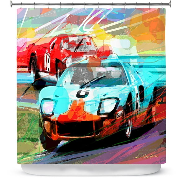 Shower Curtains 70" x 84" from DiaNoche Designs by David Lloyd Glover - Ford GT40