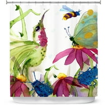 Shower Curtains 70" x 84" from DiaNoche Designs by Dawn Derman - Calliope Coneflower