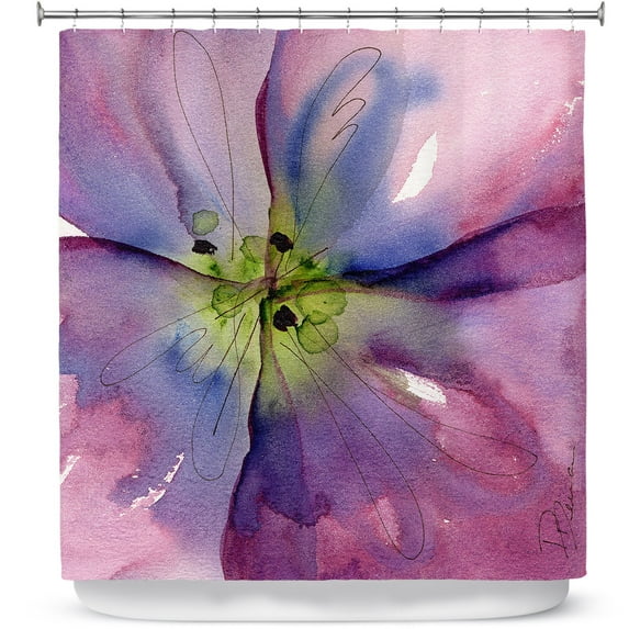 Shower Curtains 70" x 84" from DiaNoche Designs by Dawn Derman - Pansy II