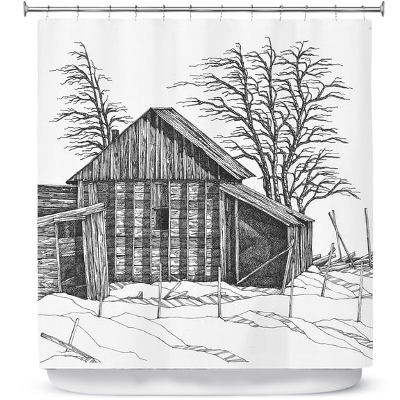 Shower Curtains 70" x 84" from DiaNoche Designs by Gerry Segismundo - Rustic 1