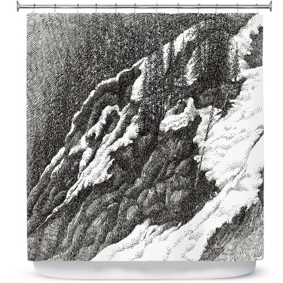 Shower Curtains 70" x 84" from DiaNoche Designs by Gerry Segismundo - Wyoming 1