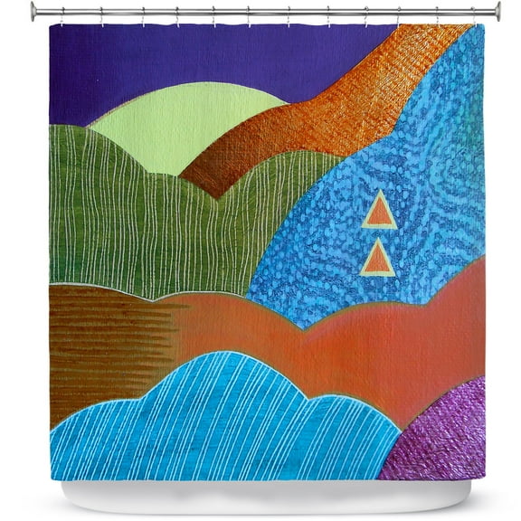 Shower Curtains 70" x 84" from DiaNoche Designs by Jennifer Baird - Expansive Joy