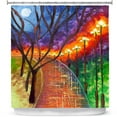 thumbnail image 1 of Shower Curtains 70" x 84" from DiaNoche Designs by Jessilyn Park - Never Alone, 1 of 1
