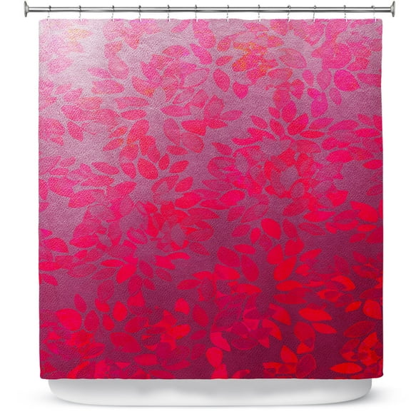 Shower Curtains 70" x 84" from DiaNoche Designs by Julia Di Sano - Floral Wash Pink