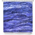 thumbnail image 1 of Shower Curtains 70" x 84" from DiaNoche Designs by Julia Di Sano - Marble Idea Periwinkle Blue Grey, 1 of 1
