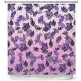 thumbnail image 1 of Shower Curtains 70" x 84" from DiaNoche Designs by Julia Di Sano - Ombre Autumn Violet Purple, 1 of 1
