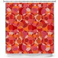 thumbnail image 1 of Shower Curtains 70" x 84" from DiaNoche Designs by Julia Grifol - Bubbles Red, 1 of 1