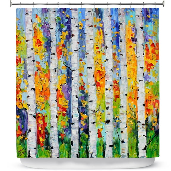 Shower Curtains 70" x 84" from DiaNoche Designs by Karen Tarlton - Birch Trees