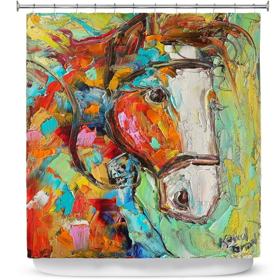 Shower Curtains 70" x 84" from DiaNoche Designs by Karen Tarlton - Horse Portrait II