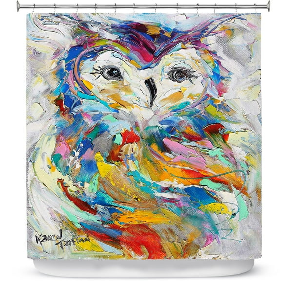 Shower Curtains 70" x 84" from DiaNoche Designs by Karen Tarlton - Owl Whimsy
