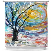 Shower Curtains 70" x 84" from DiaNoche Designs by Karen Tarlton - Winter Poetry