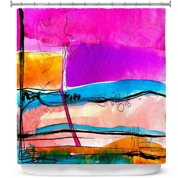 Shower Curtains 70" x 84" from DiaNoche Designs by Kathy Stanion - Abstraction XXVII