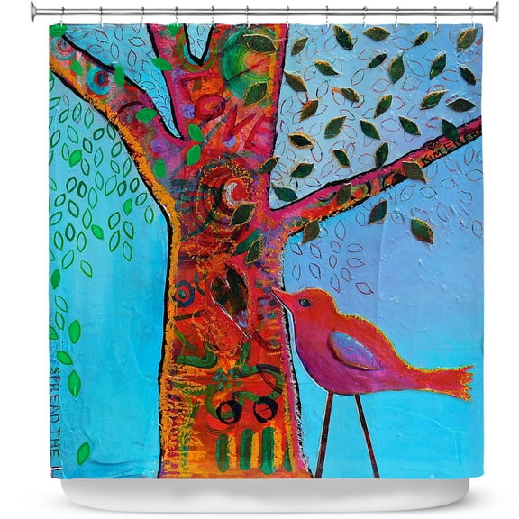 Shower Curtains 70" x 84" from DiaNoche Designs by Kim Ellery - Love Tree
