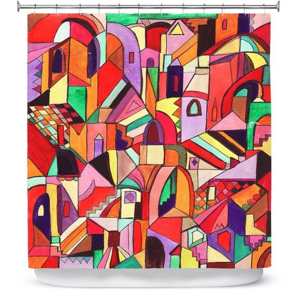 Shower Curtains 70" x 84" from DiaNoche Designs by Maeve Wright - The Ice Cream Colored Citidel