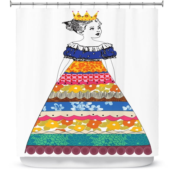 Shower Curtains 70" x 84" from DiaNoche Designs by Marci Cheary - Princess 3