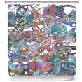 thumbnail image 1 of Shower Curtains 70" x 84" from DiaNoche Designs by Martin Taylor - Graffiti 8, 1 of 1