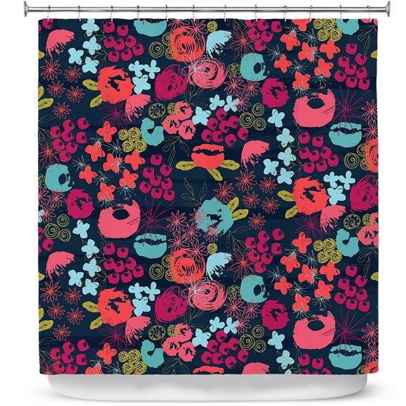 Shower Curtains 70" x 84" from DiaNoche Designs by Metka Hiti - Island Floral