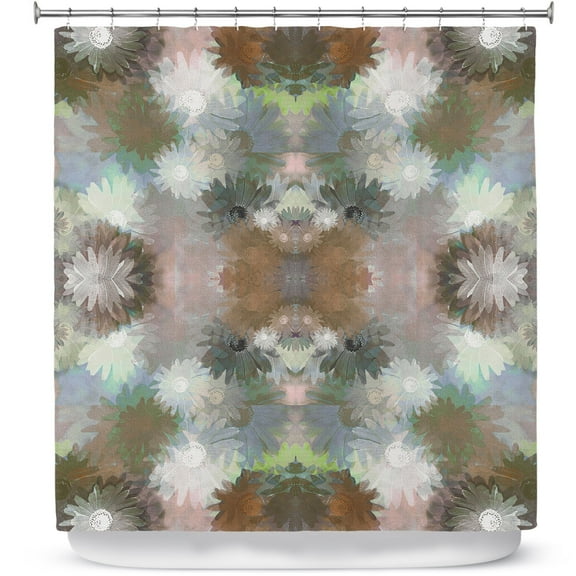 Shower Curtains 70" x 84" from DiaNoche Designs by Pam Amos - Daisy Blush 1 Autumn
